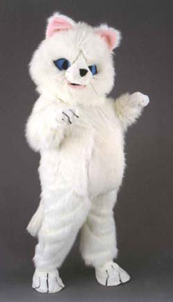 MASCOTTE KAT WIT