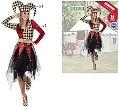 HORROR ARLEQUIN VROUW M-L