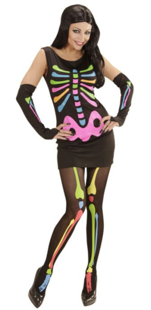NEON SKELETON GIRL MEDIUM