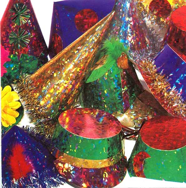 FEESTHOED HOLOGRAFIC 25 PC/BOX