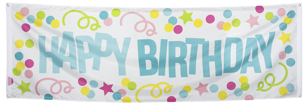BANNER HAPPY BIRTDAY 150X90CM