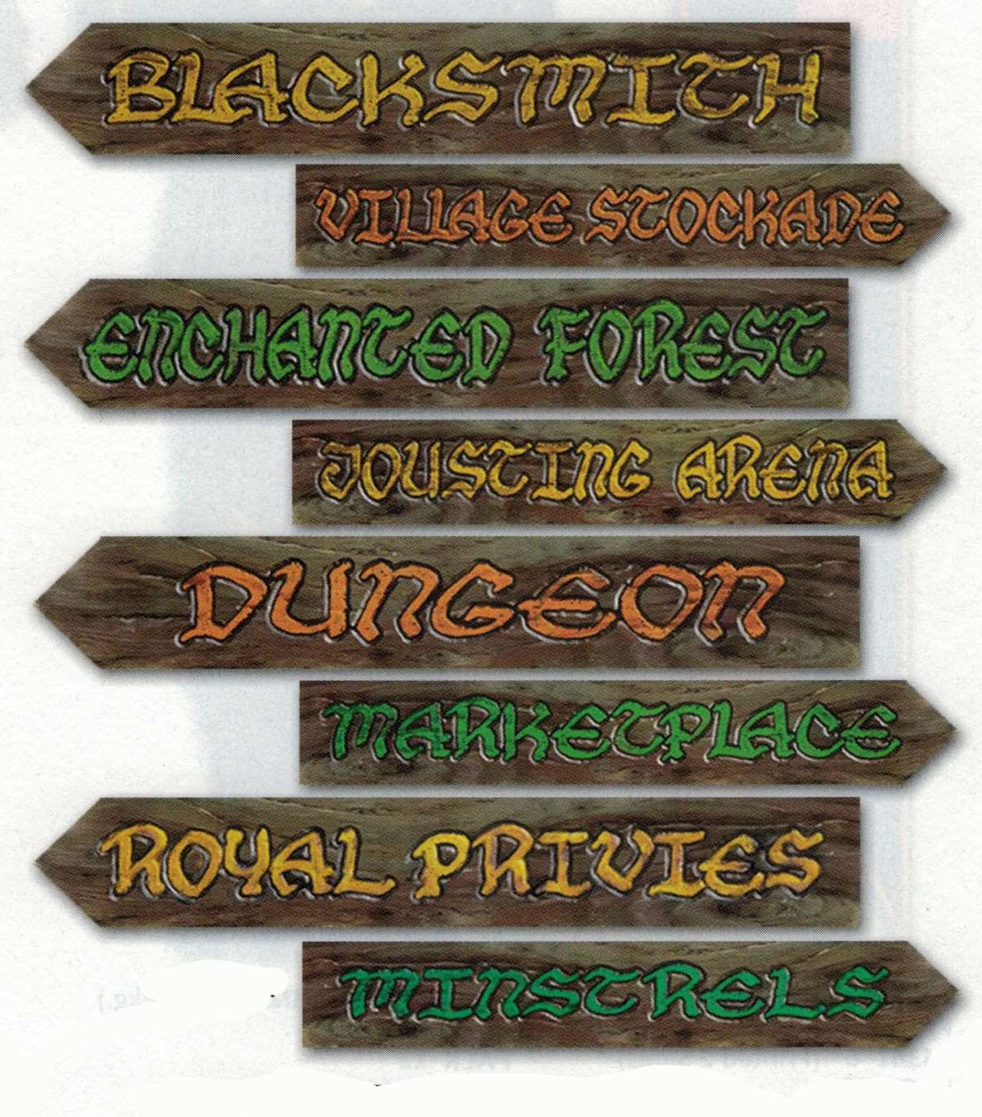 MIDDELEEUWS MEDIVAL SIGNS 9*62CM - ABC Carnaval bvba