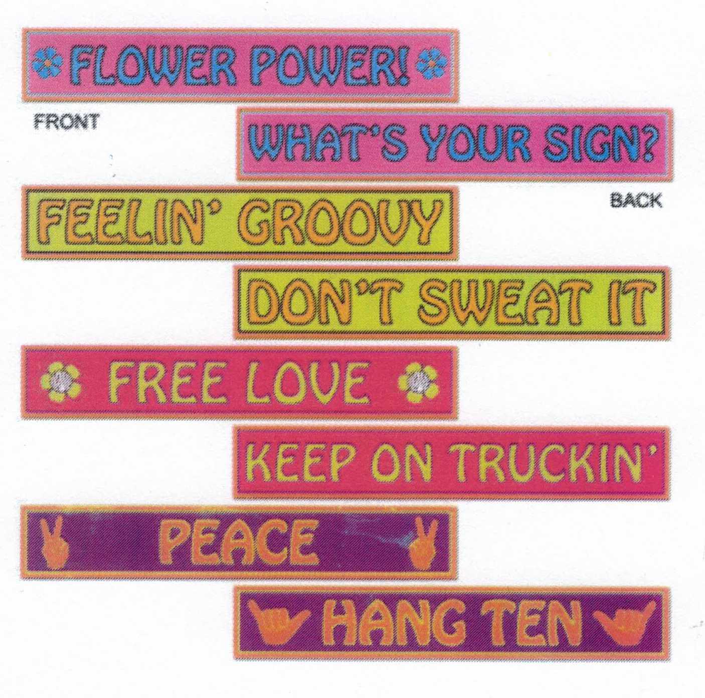 HIPPIE SIGNS 9*62CM