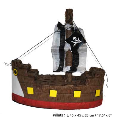 PINATA PIRATE SCHIP 45*45*20CM