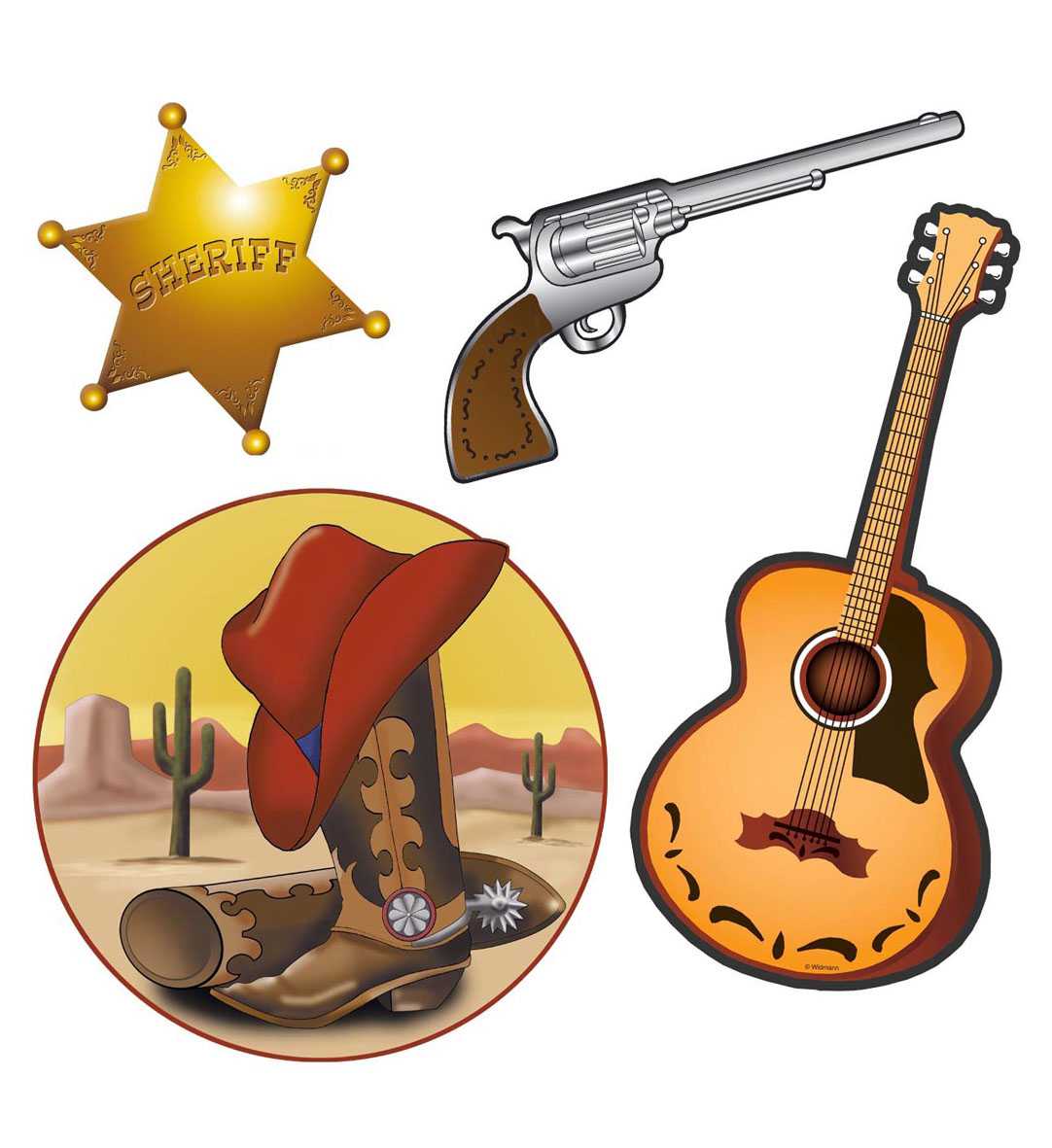 COWBOY WANDDECORATIE FOTO