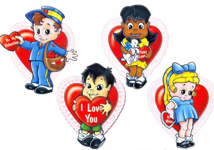 VALENTIJN CUT OUTS 4PC