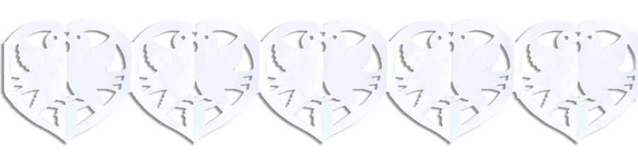 SLINGER DUIF HART WIT 4M