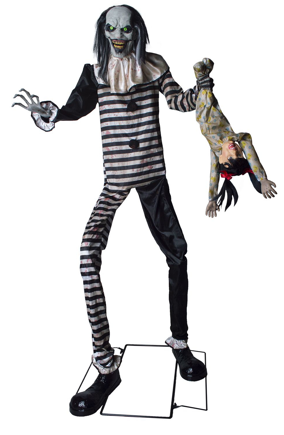 CLOWN MET HANGEND KIND 240CM GLB