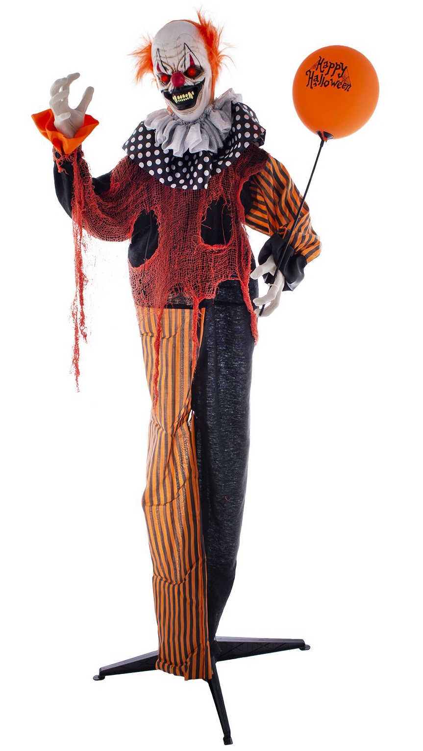 GROTE CLOWN ORANJE 180CM