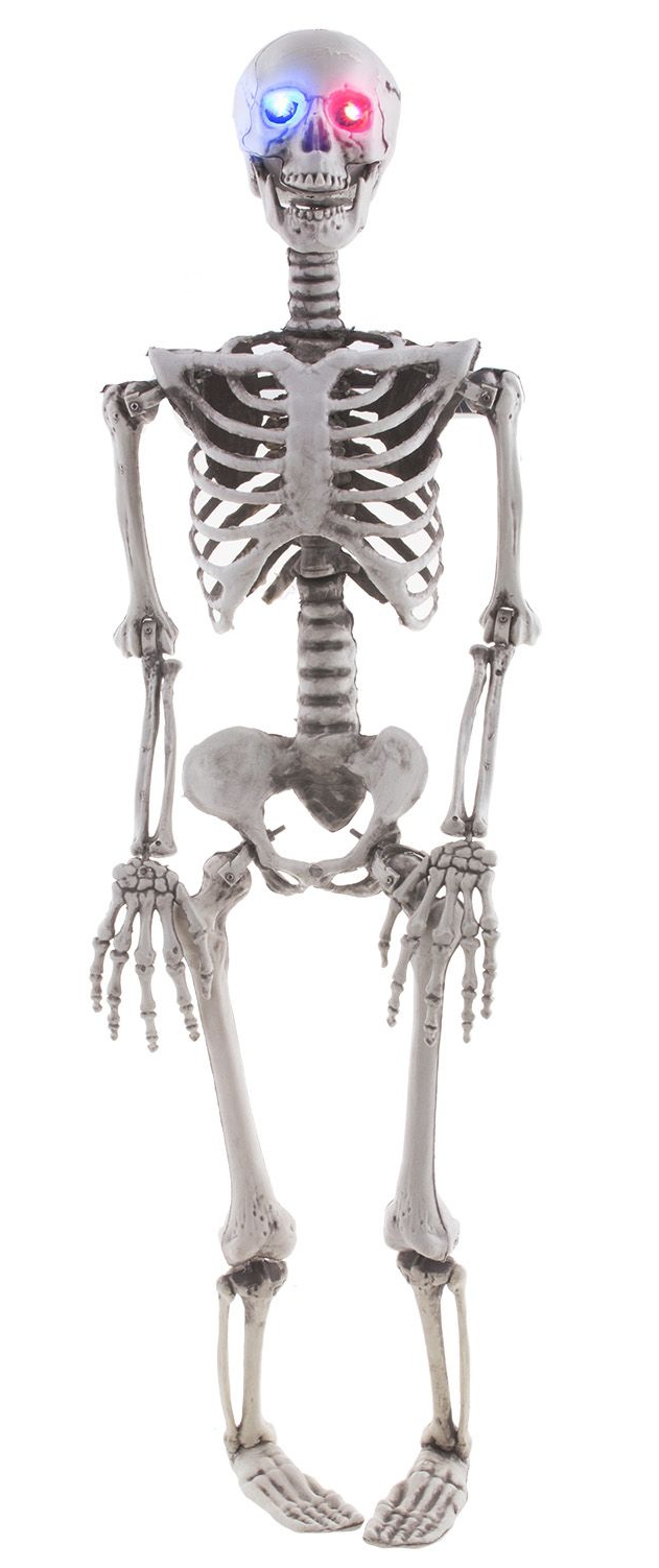 HANGEND SKELETJE 89CM MET LICHT