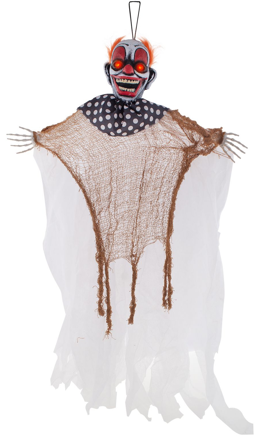 HANGENDE CLOWN WIT MET LICHT