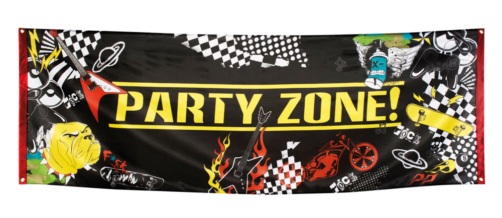 VLAG PARTYZONE 74/220CM ECL