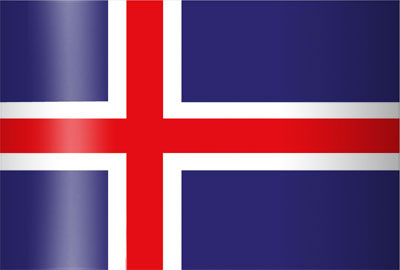 VLAG IJSLAND - ISLANDE 90*150CM