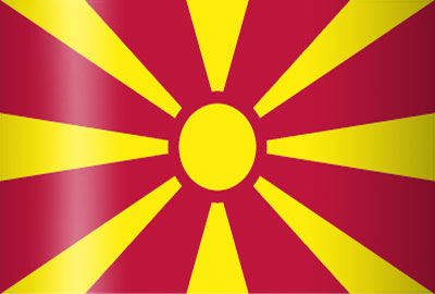 VLAG MACEDONIE - MACEDOINE 90*150CM