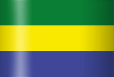 VLAG GABON - GABON 90X150CM