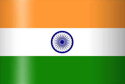 VLAG INDIA - INDE  90X150CM