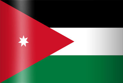 VLAG JORDANIE - JORDANIE 90X150CM