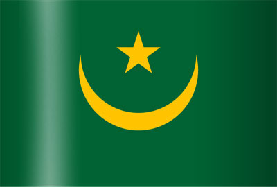 VLAG MAURITANIE - MAURITANI 90X150CM
