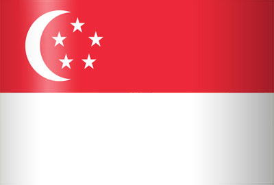 VLAG SINGAPORE - SINGAPOUR 90*150