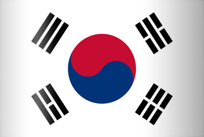 VLAG ZUID KOREA - COREE DU SUD  90*150