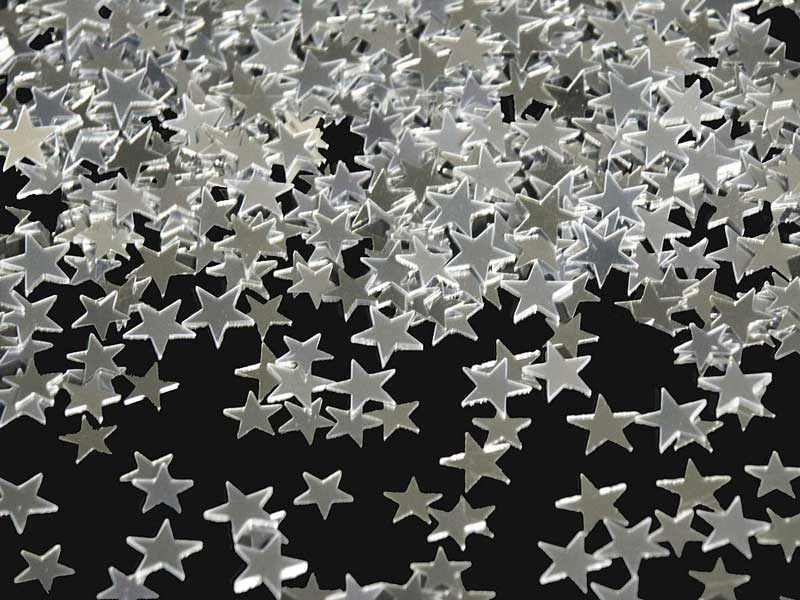 CONFETTI STER ZILVER