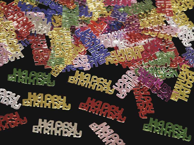 CONFETTI HAPPY BIRTHDAY