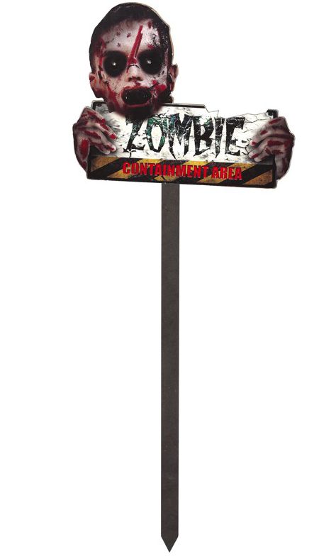 ZOMBIE SIGN OP STOK 70CM