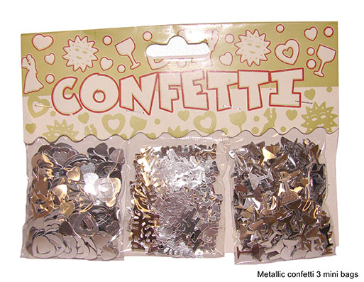 CONFETTI JUST MARIED 3ZAKJES