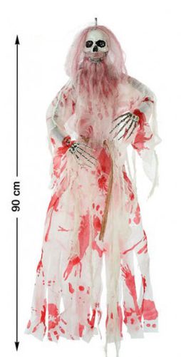 WITTE GEEST 90CM LICHT+GELUID+BEWEG