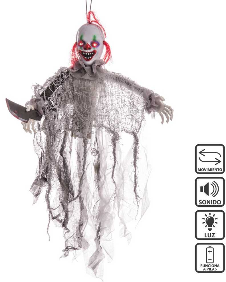 CLOWN BEW-GEL-LICHT 60CM