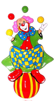DECO CLOWN BALLETJES 62/35CM