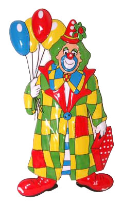 DECO CLOWN BALLONS 62/35CM