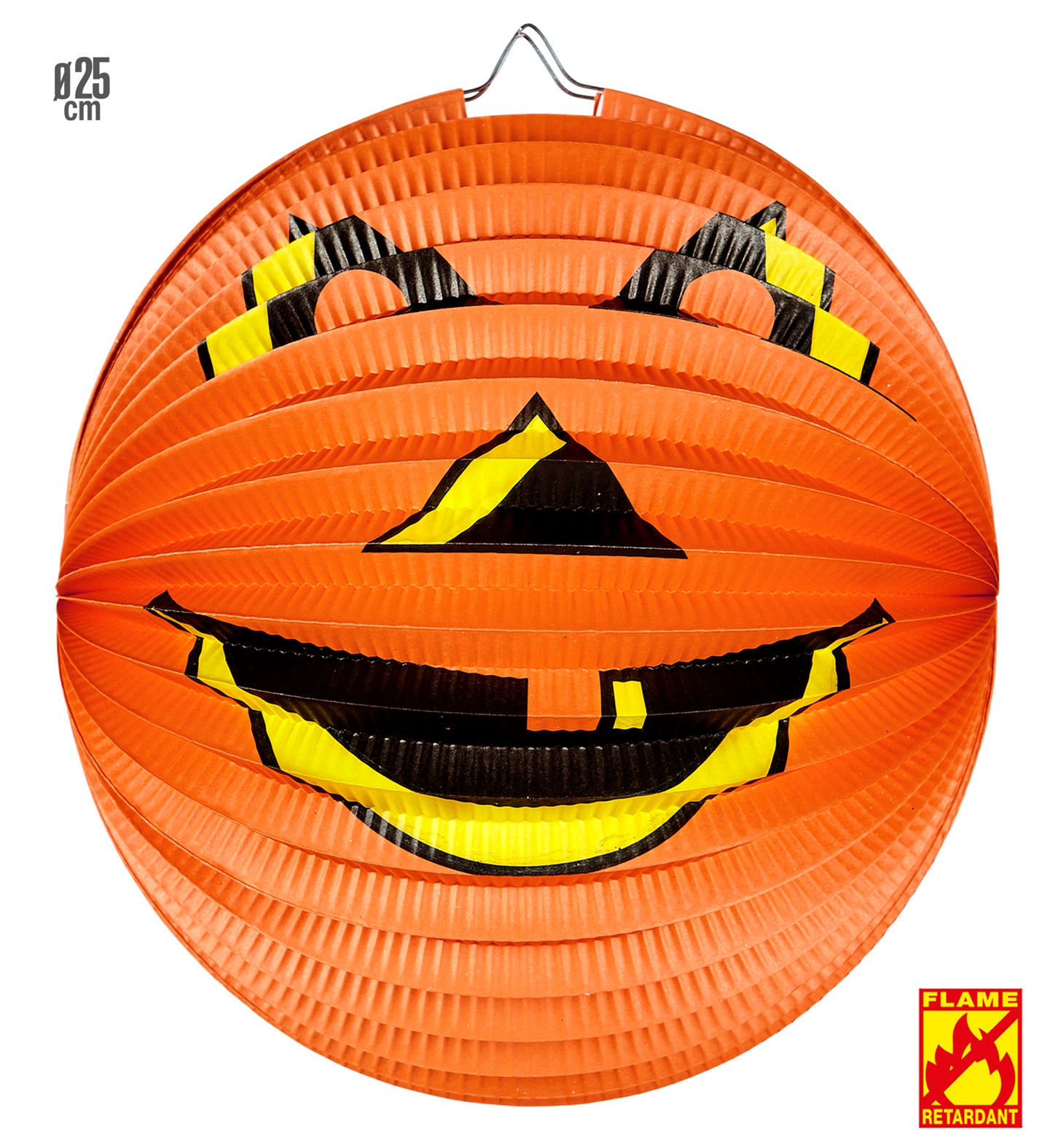 LAMPION CITROUILLE 25CM