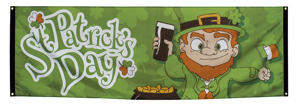 BANNER ST PATRICKS 74*220CM