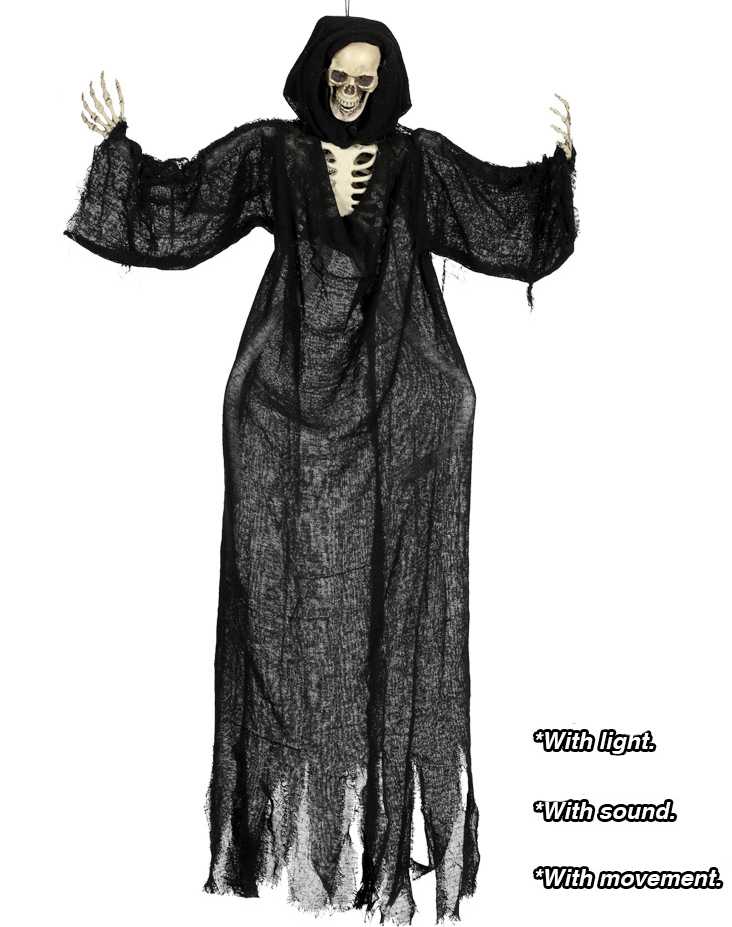 SKELET MET LICHT GELUID BEWEGING 130 CM