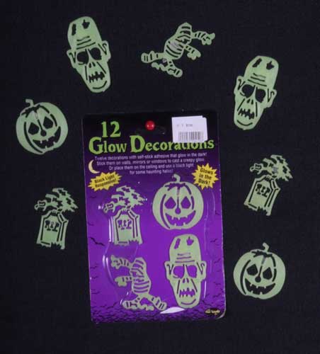 HORROR GLOW DECO 12 PC/BLISTER