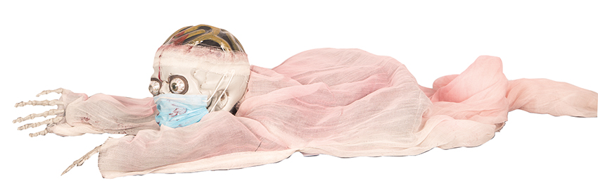 KRUIPENDE DOKTERSKELET 150CM