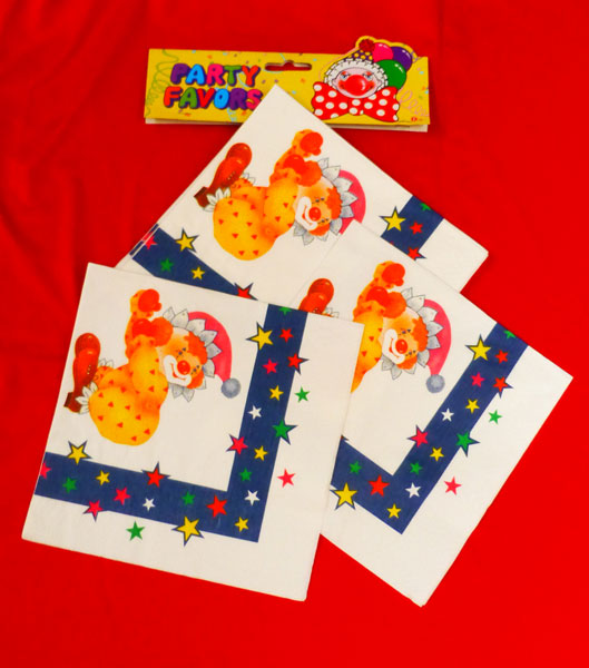 SERVIETEN CLOWN 12ST