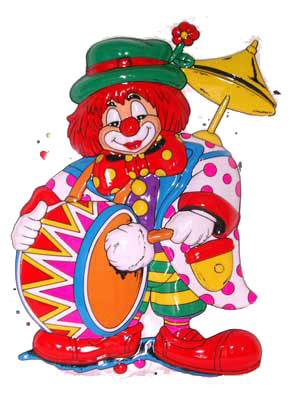 DECO CLOWN TROMMEL 60/46CM