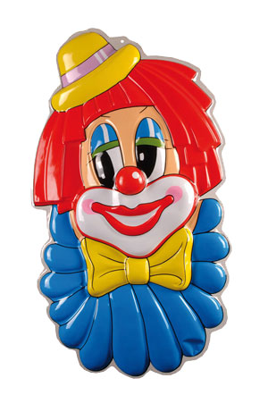 DECO CLOWN KOP 102/65CM