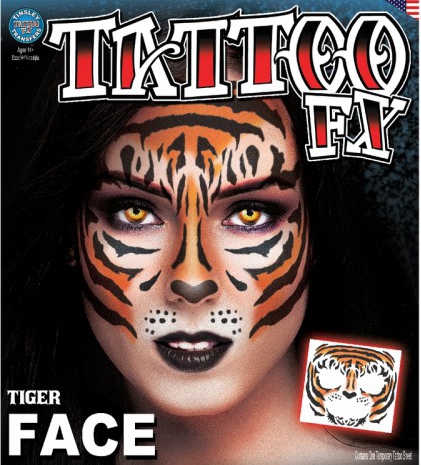 KOSTUUM GEZICHTSKIT TIJGER 21*23CM