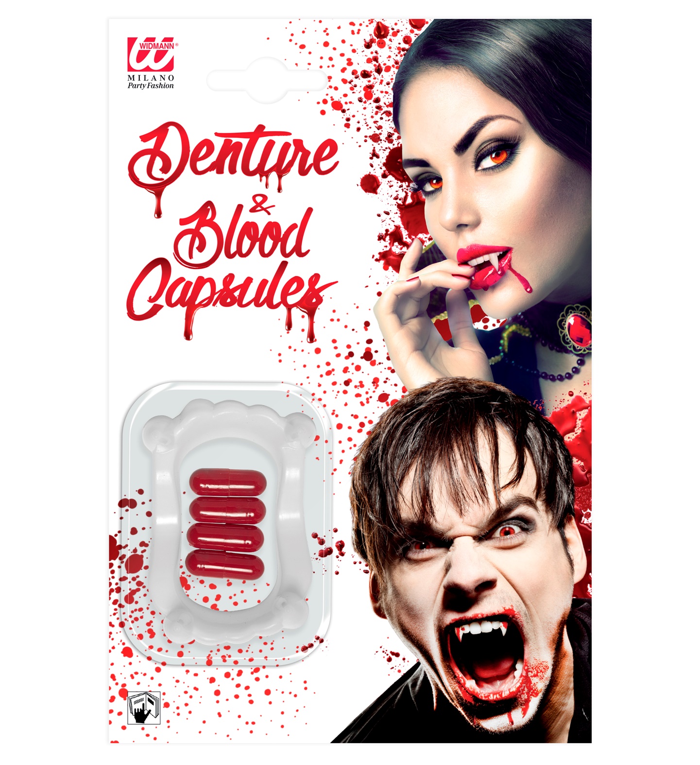 KINDER VAMPIER TANDEN MET BLOED