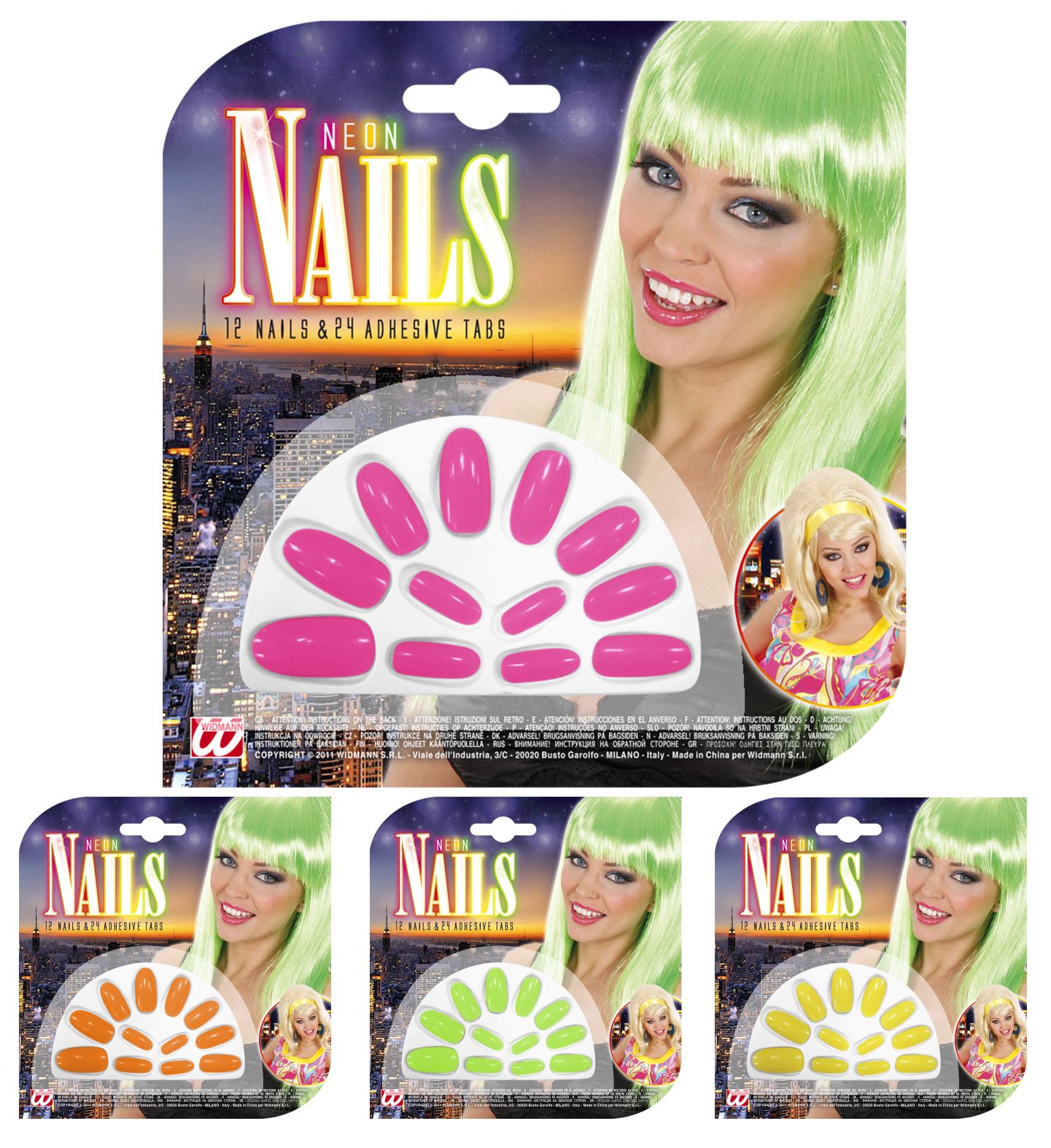 NAGELS NEON ASS VAN KLEUREN