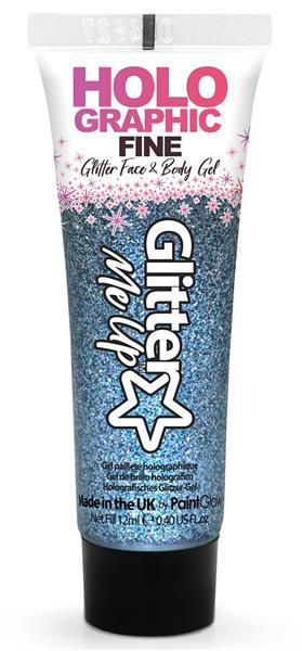 HOLO GLITTER GEL 12ML BLAUW