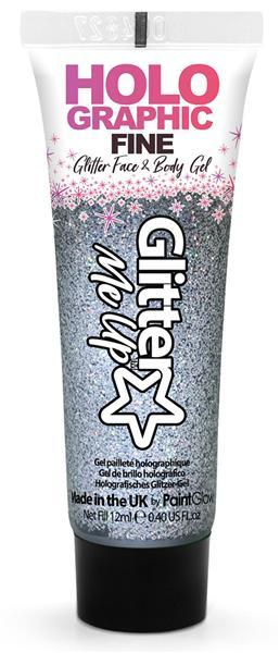 HOLO GLITTER GEL 12ML ZILVER