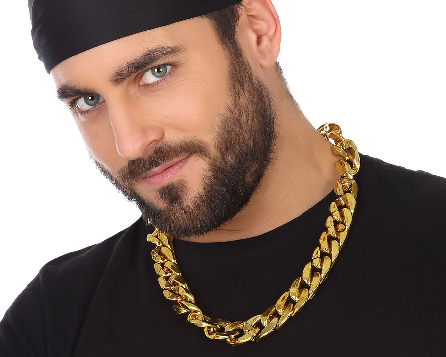 NEKKETTING PIMP GOUD PLASTIC