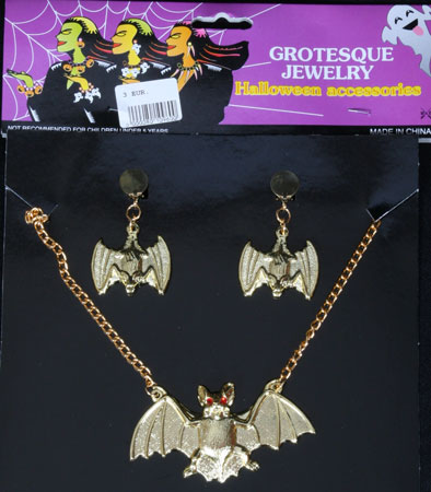 SET VLEERMUIS OORBEL+KETTING