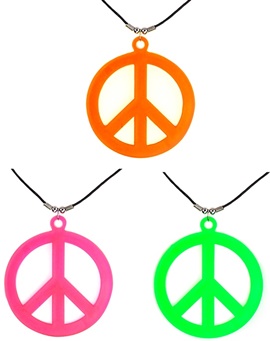 PEACE NECKLES FLUO ASS