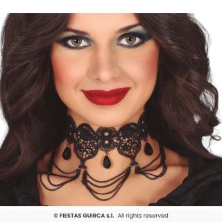 ZWARTE KANTEN KETTING