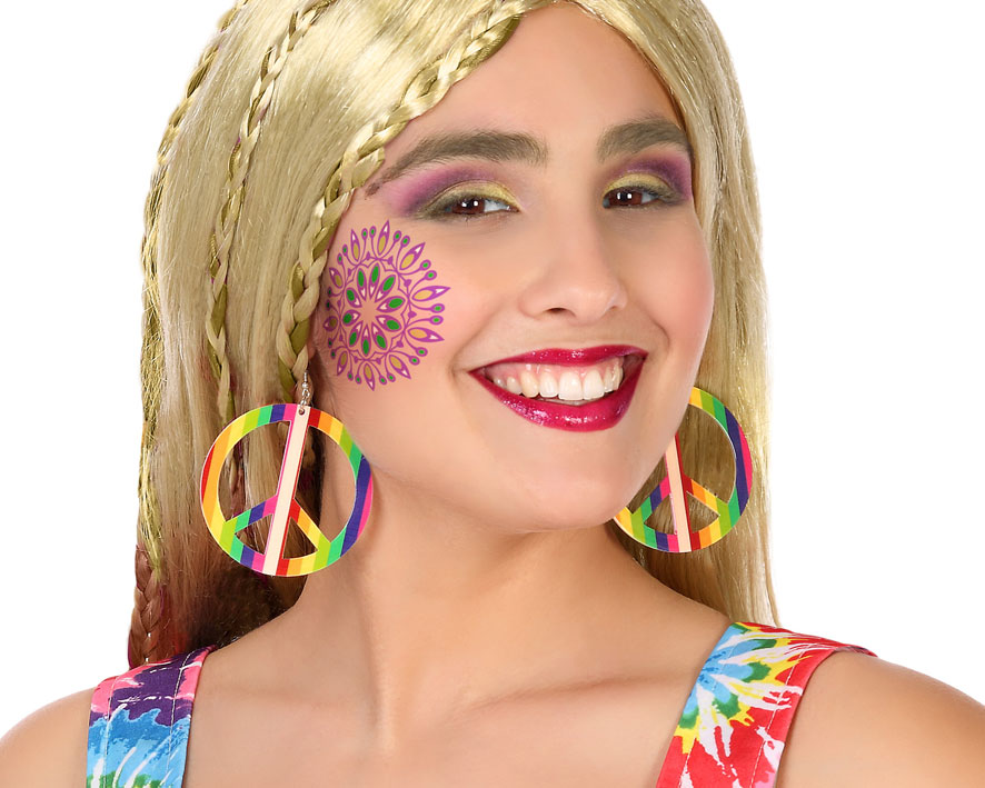 HIPPIE OORBEL MULT KLEUR